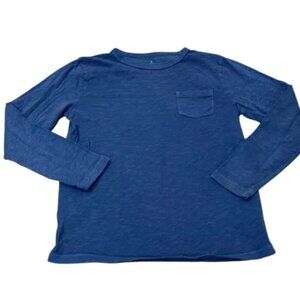 Crewcuts blue long sleeve t size M(8-9)